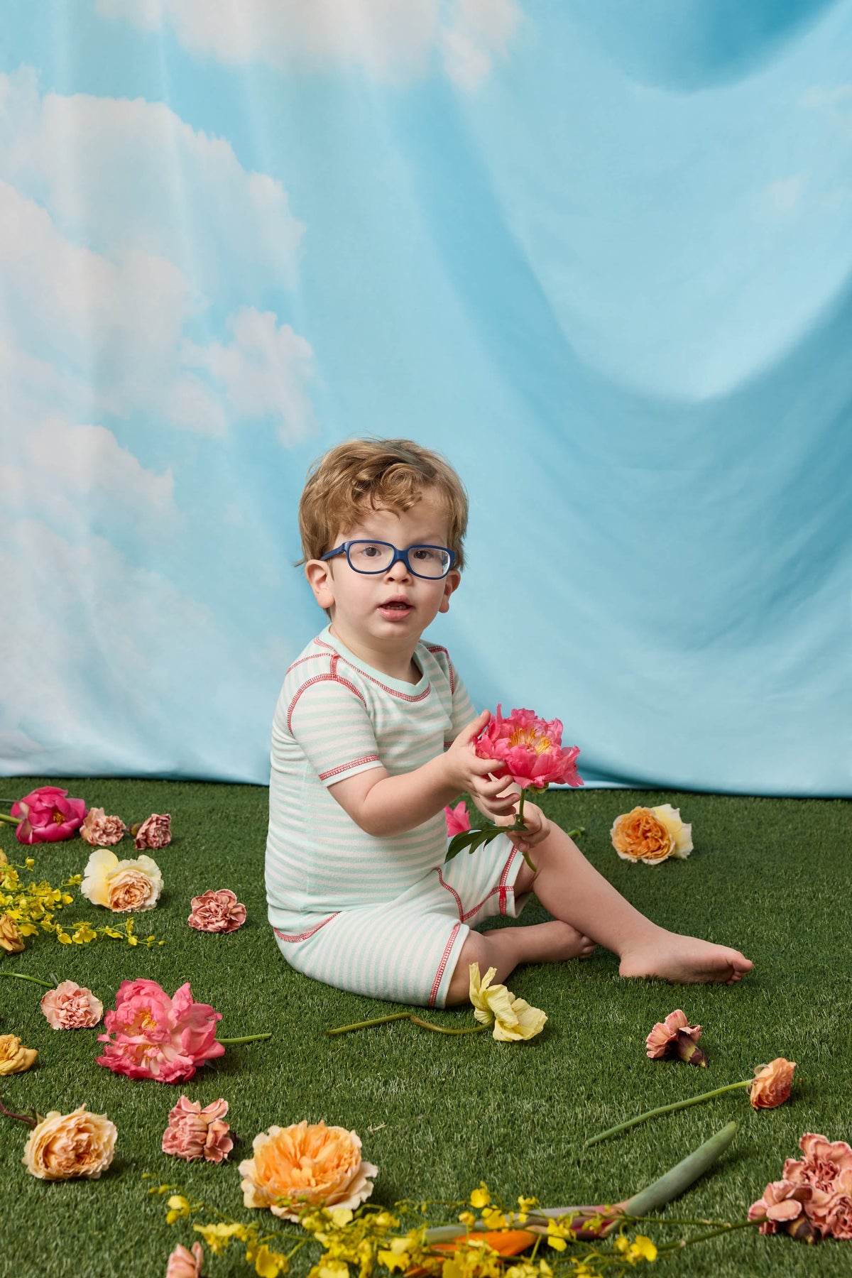Adrian Valencia x PJS Striped Toddler PJ Set