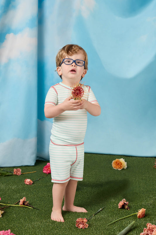 Adrian Valencia x PJS Striped Toddler PJ Set