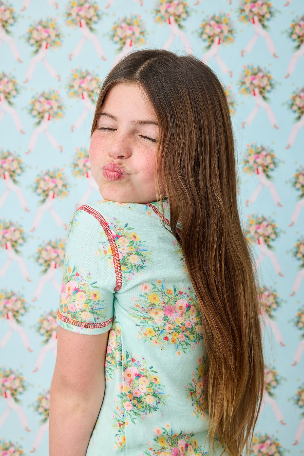 Adrian Valencia x PJS Floral Big Kid PJ Set