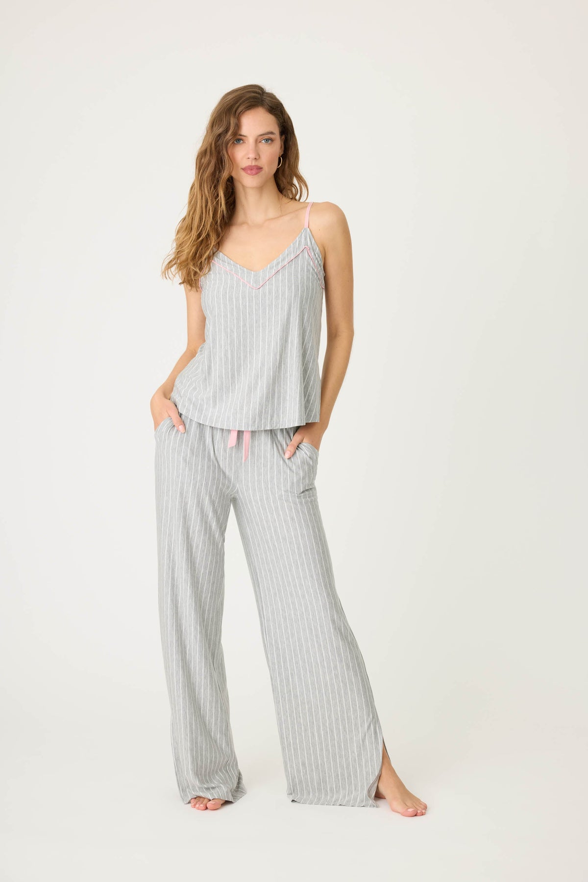 Lazy Days Pinstripe Cami Top