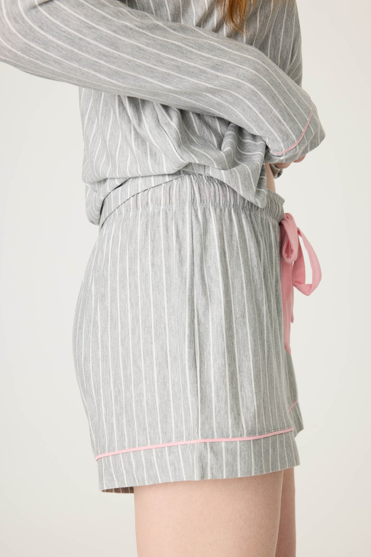 Lazy Days Pinstripe Sleep Shorts