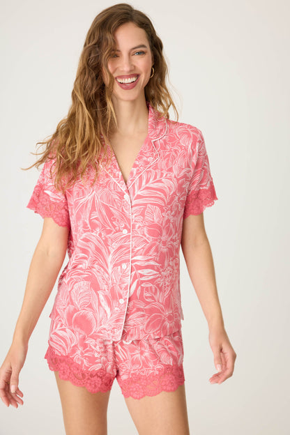 Lazy Days Floral Short Sleeve Top