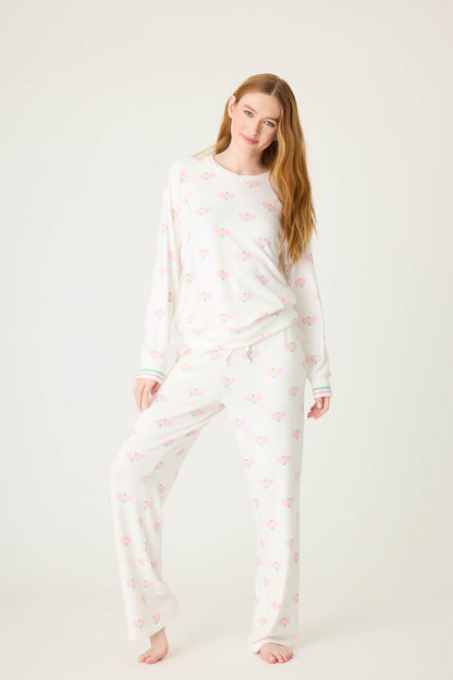 Peachy Party Pickleball Long Sleeve Top