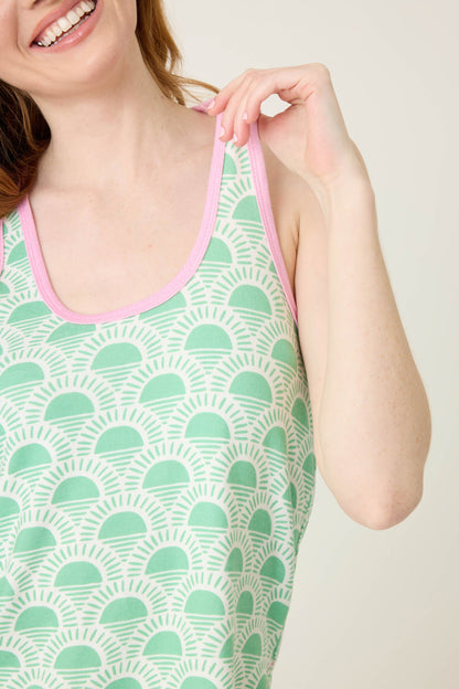 Peachy Party Pickleball Printed Tank