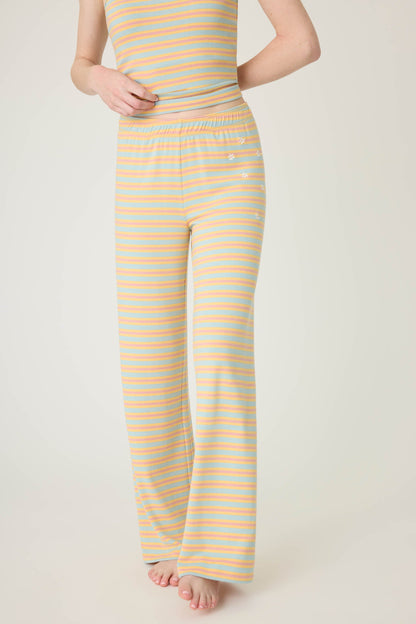 Sunshine On My Mind Striped Open Leg Pants