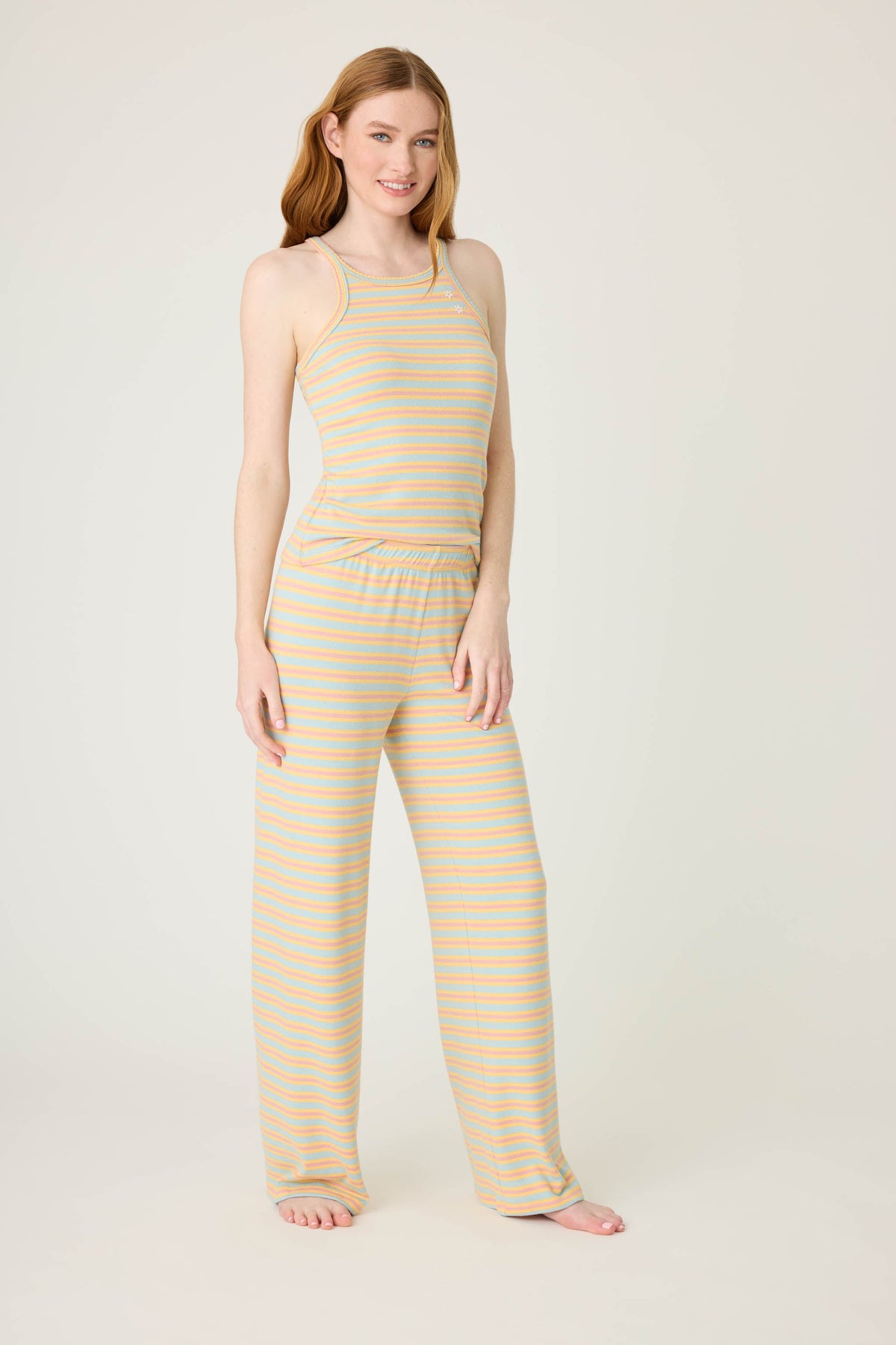 Sunshine On My Mind Striped Open Leg Pants