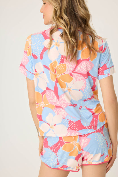 Tropical Dreams Floral Short Sleeve Top