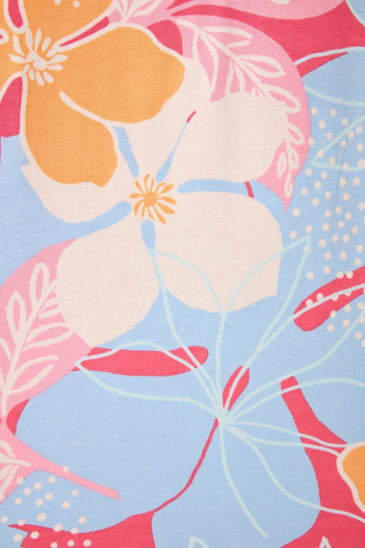 Tropical Dreams Floral Short Sleeve Top
