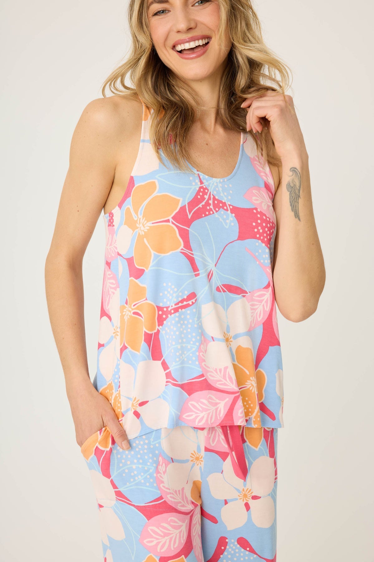 Tropical Dreams Floral Tank Top