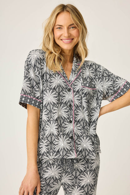 Shady Beach Dreams Short Sleeve Top