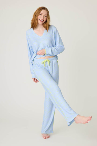Beautiful Life Polka Dot Open Leg Pant