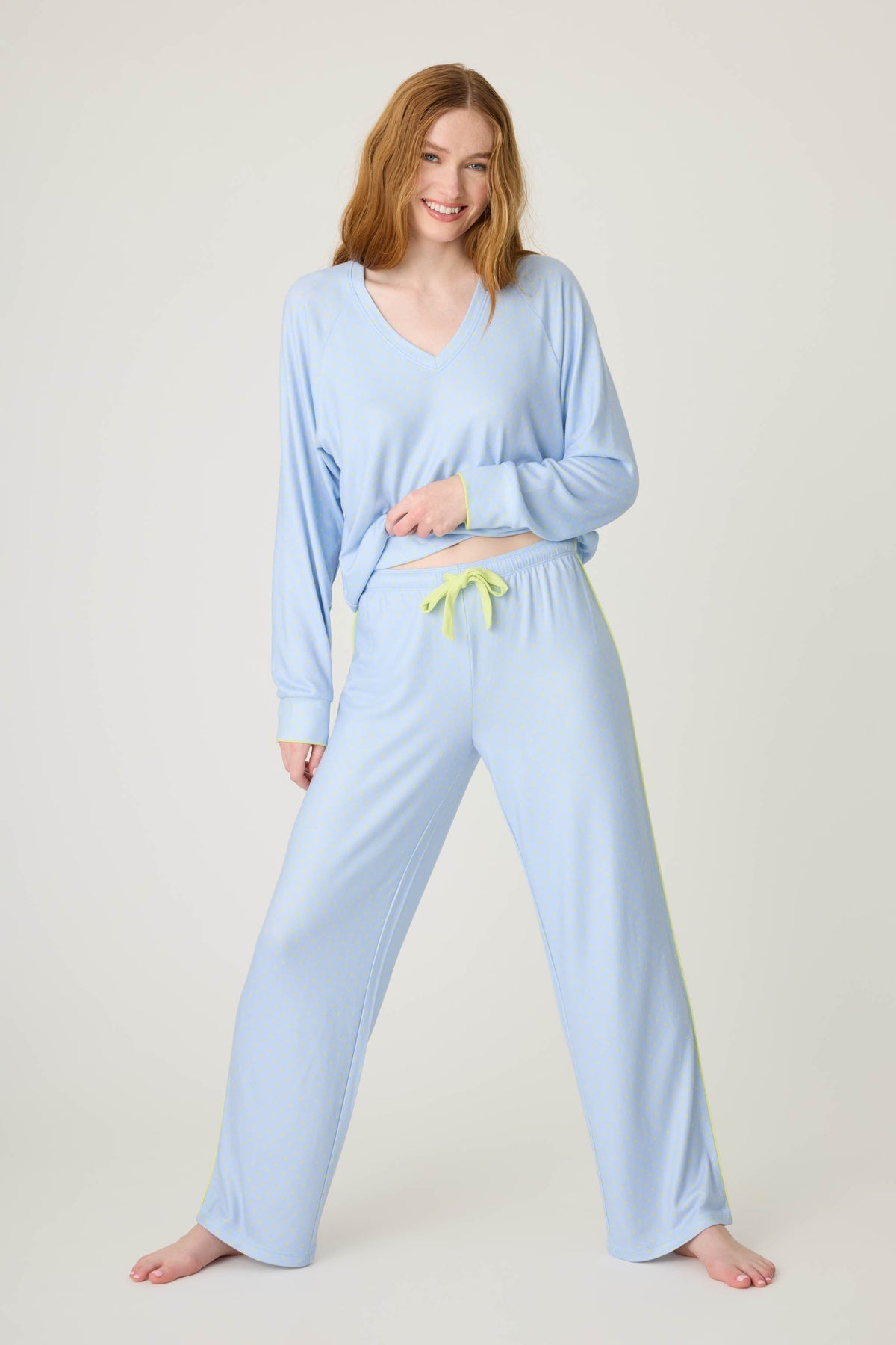 Beautiful Life Polka Dot Open Leg Pant