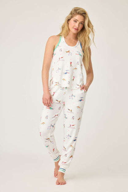 Catletics Cat Print Banded Pants