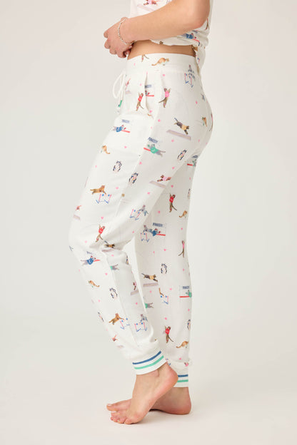 Catletics Cat Print Banded Pants