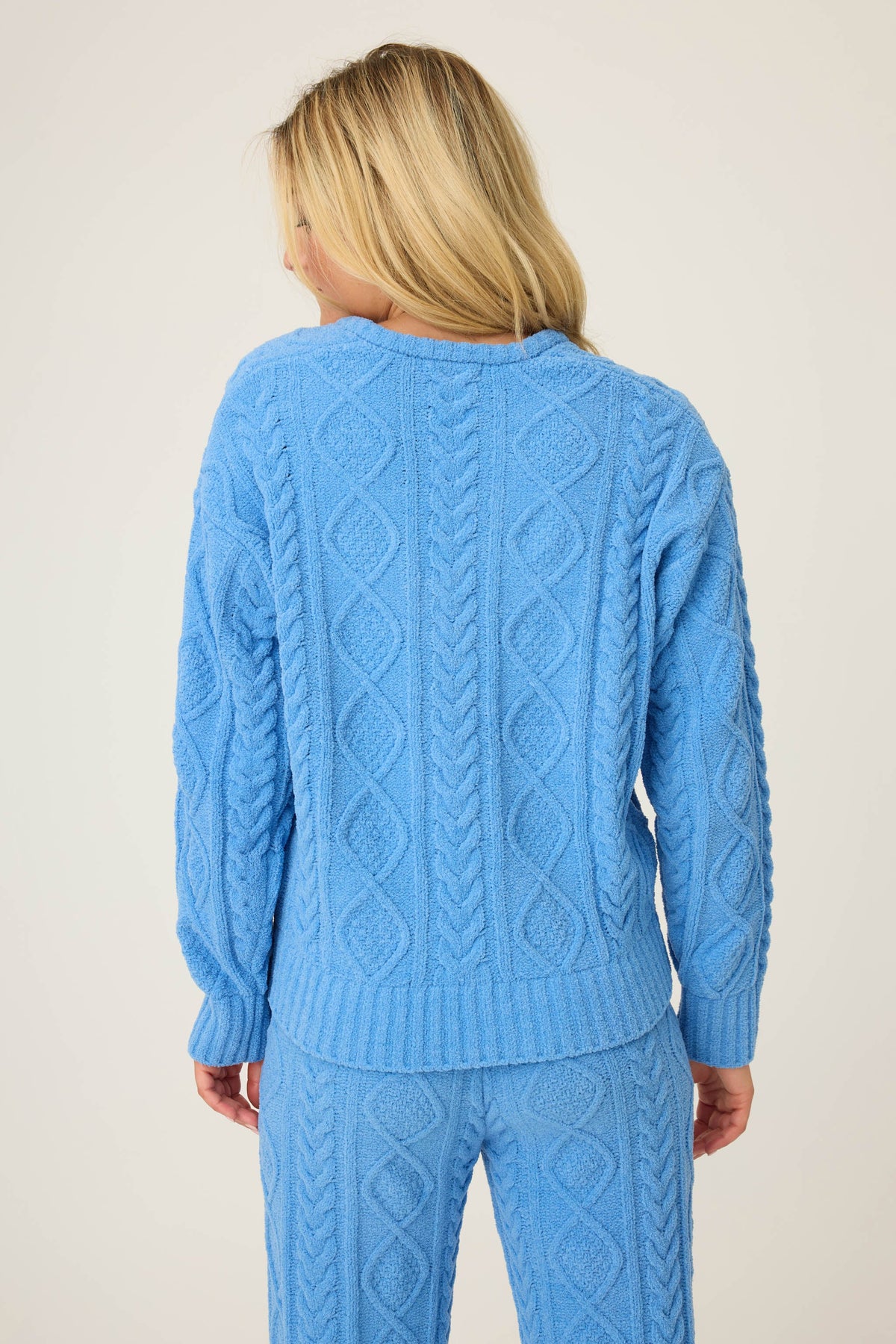 Chenille Cable Knit Long Sleeve Top