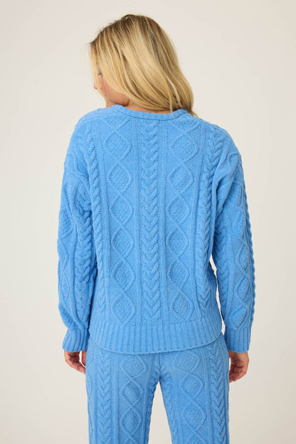 Chenille Cable Knit Long Sleeve Top