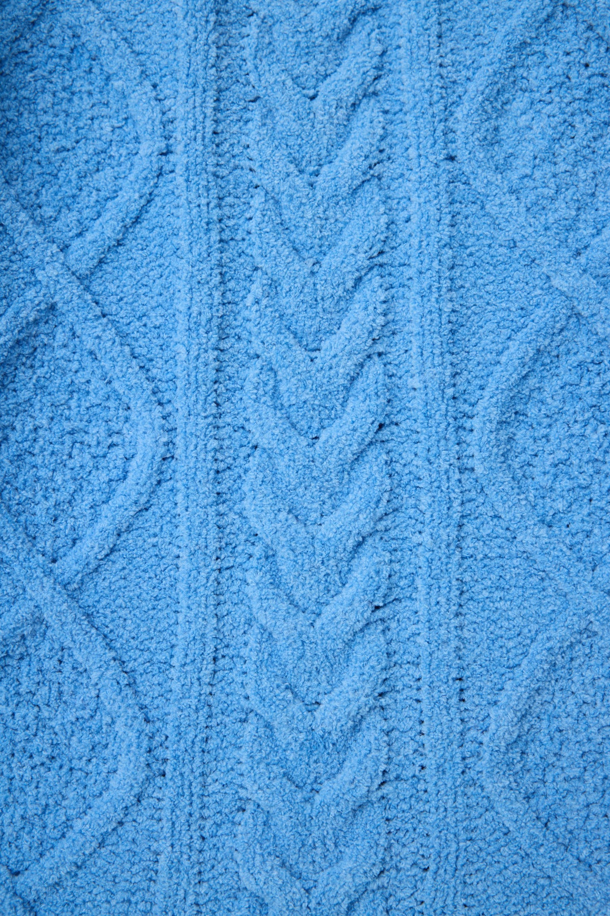 Chenille Cable Knit Open Leg Pants
