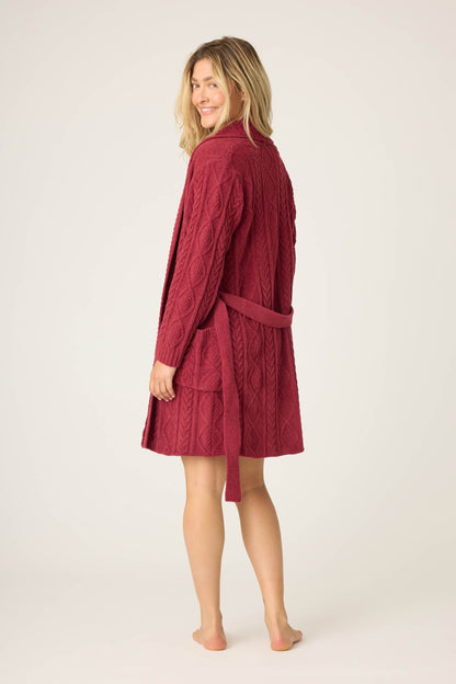 Chenille Cable Knit Robe