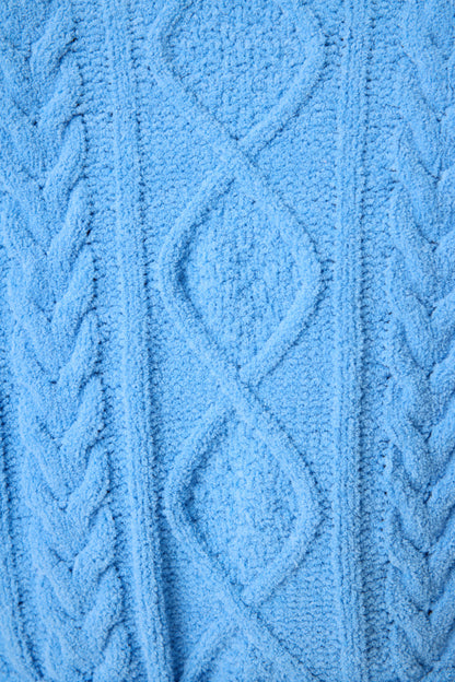 Chenille Cable Knit Robe