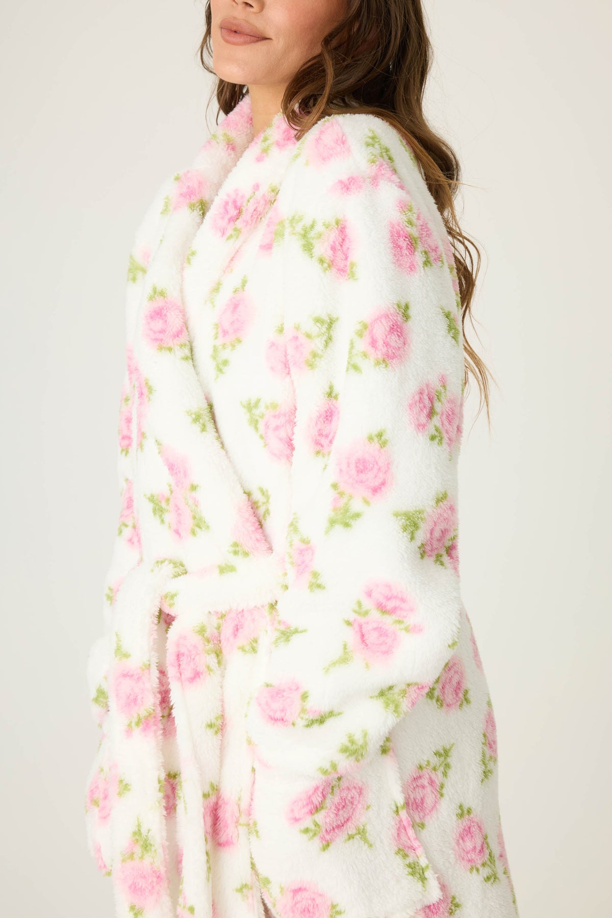 Let's Get Cozy Floral Print Robe