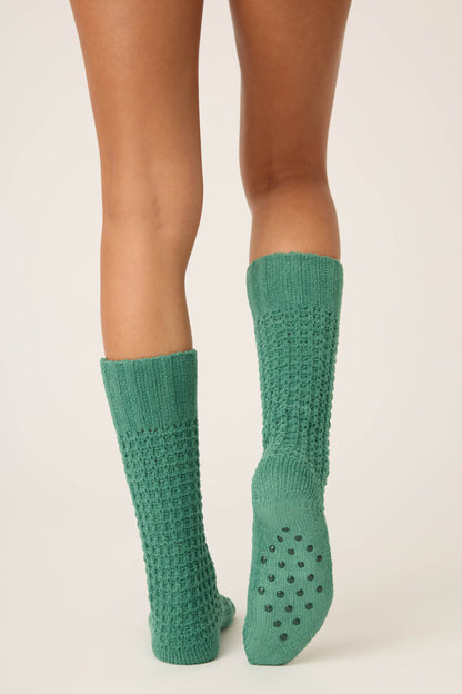 Chenille Waffle Crew Socks