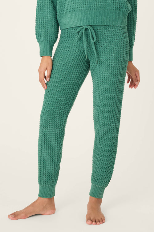 Chenille Waffle Forest Banded Pants