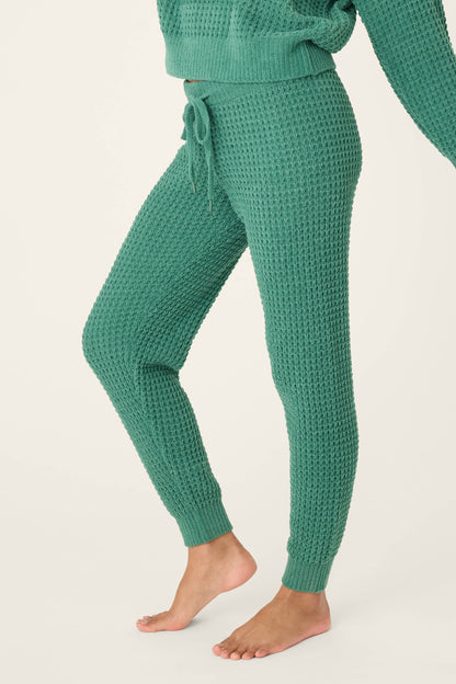 Chenille Waffle Forest Banded Pants
