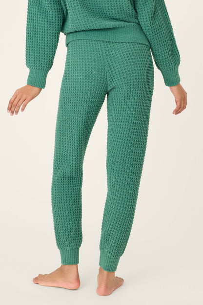 Chenille Waffle Forest Banded Pants