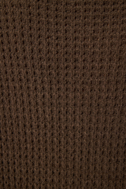 Chenille Waffle Chocolate Lounge Set
