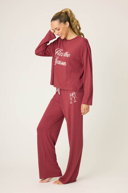 Fizz the Season Long Sleeve Lounge Set