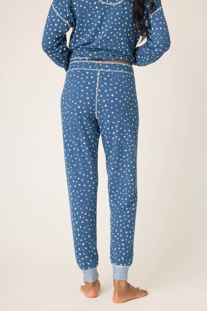 Cozy Life Ditsy Floral Banded Pants