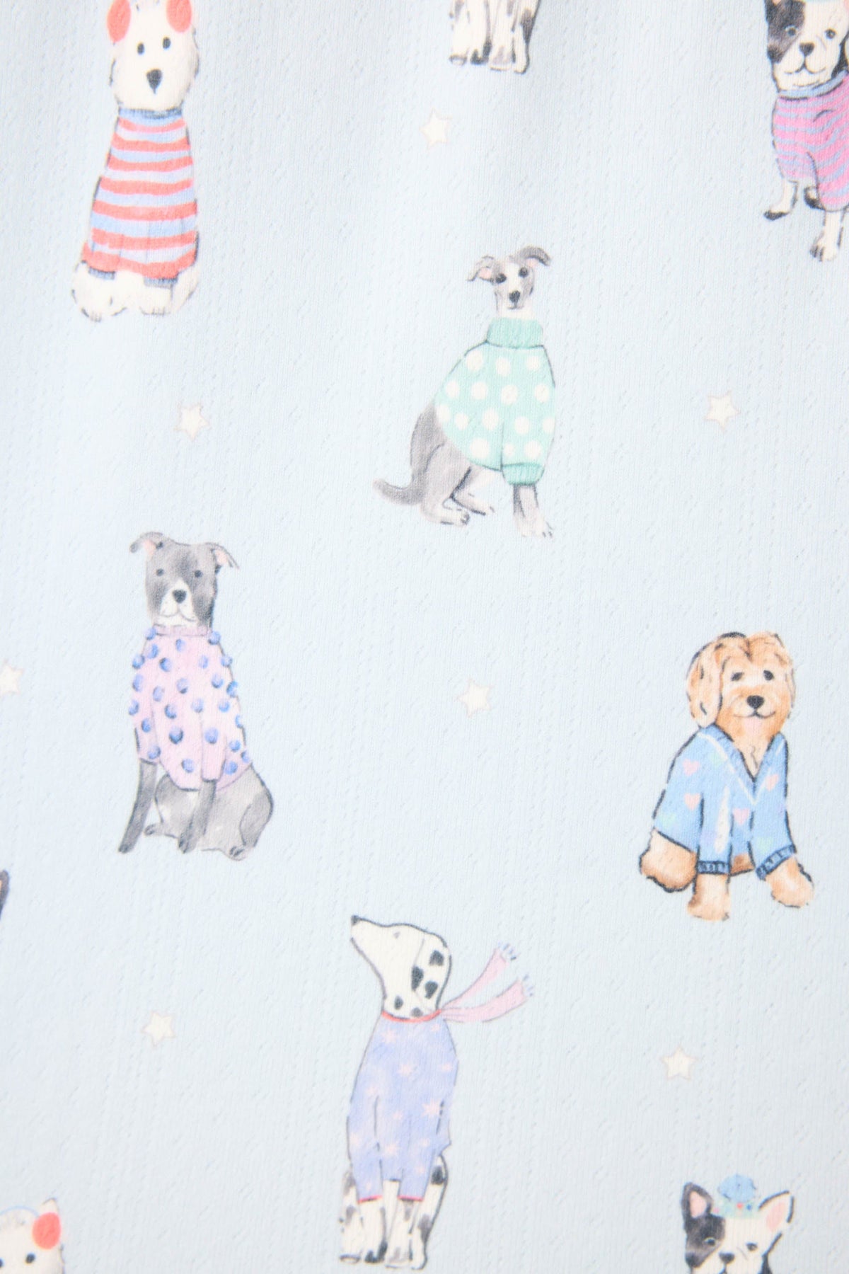 Doggone Cold Dog Print Pointelle Shorts