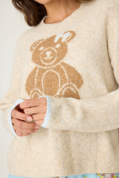 Teddy Bear Graphic Snuggle Sweater