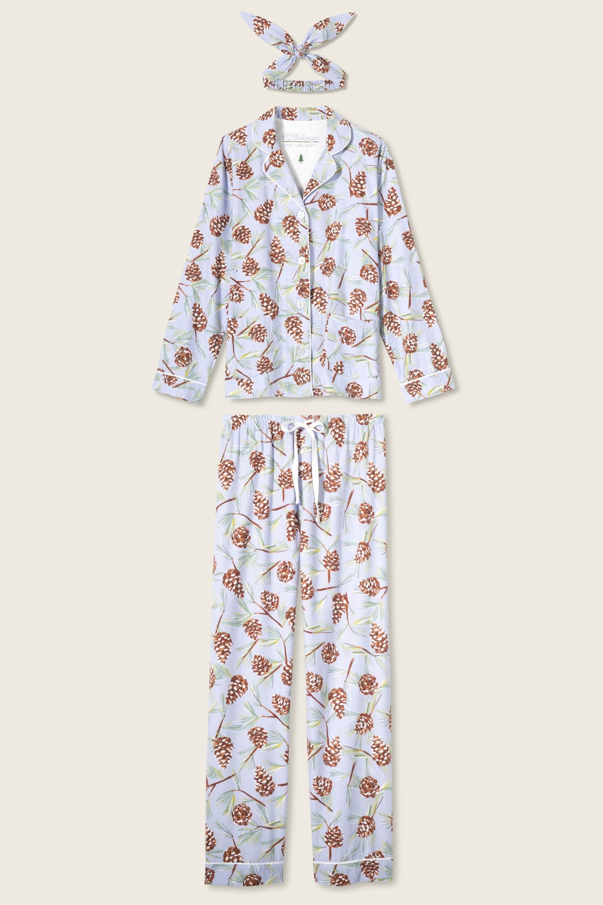 Feelin' Pine 3-Piece Winter Print Flannel PJ Set