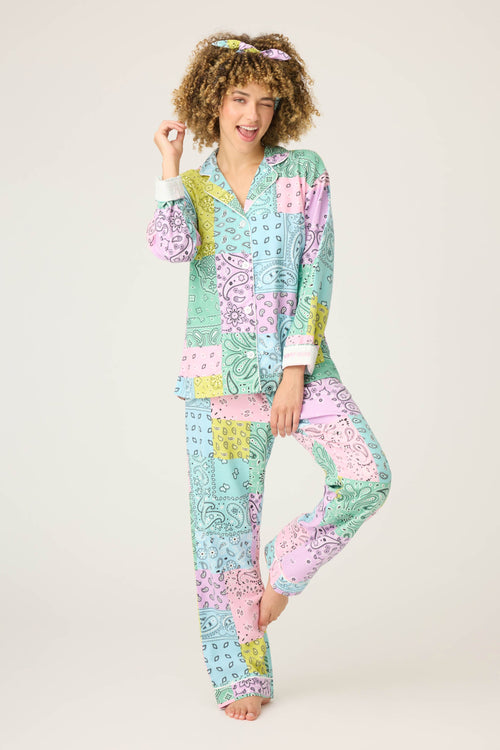 Howdy Honey Paisley 3-Piece Flannel PJ Set