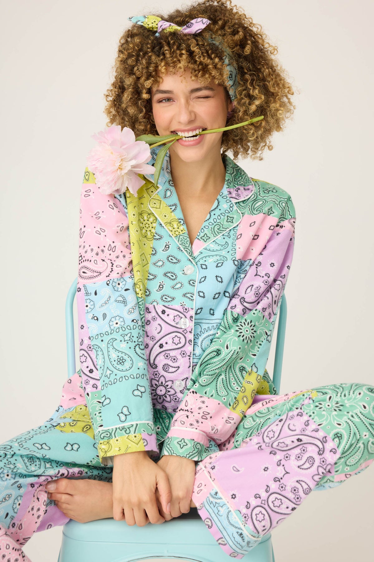 Howdy Honey Paisley 3-Piece Flannel PJ Set