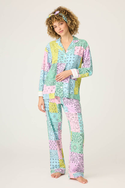Howdy Honey Paisley 3-Piece Flannel PJ Set