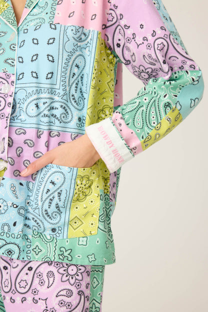 Howdy Honey Paisley 3-Piece Flannel PJ Set