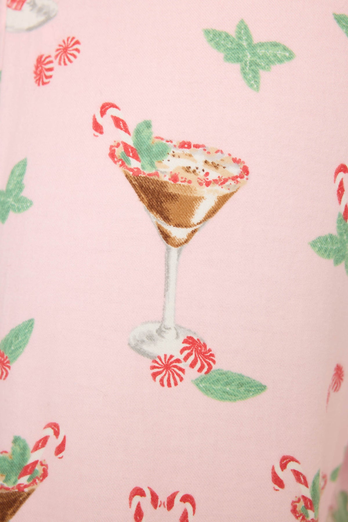 Tini Time Drink Print Flannel Pants