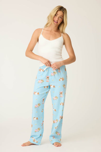 Beary Cute Bear Print Flannel Pants
