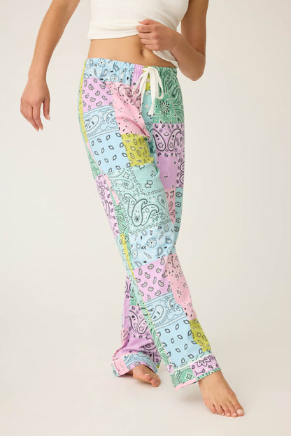 Howdy Honey Paisley Print Flannel Pant