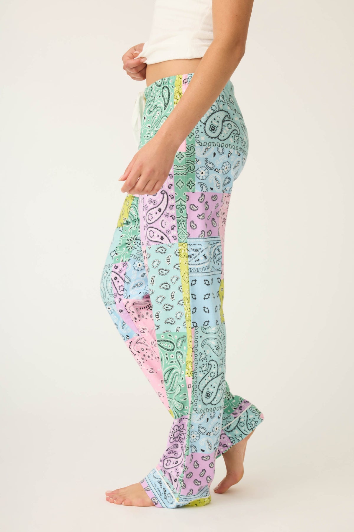 Howdy Honey Paisley Print Flannel Pant