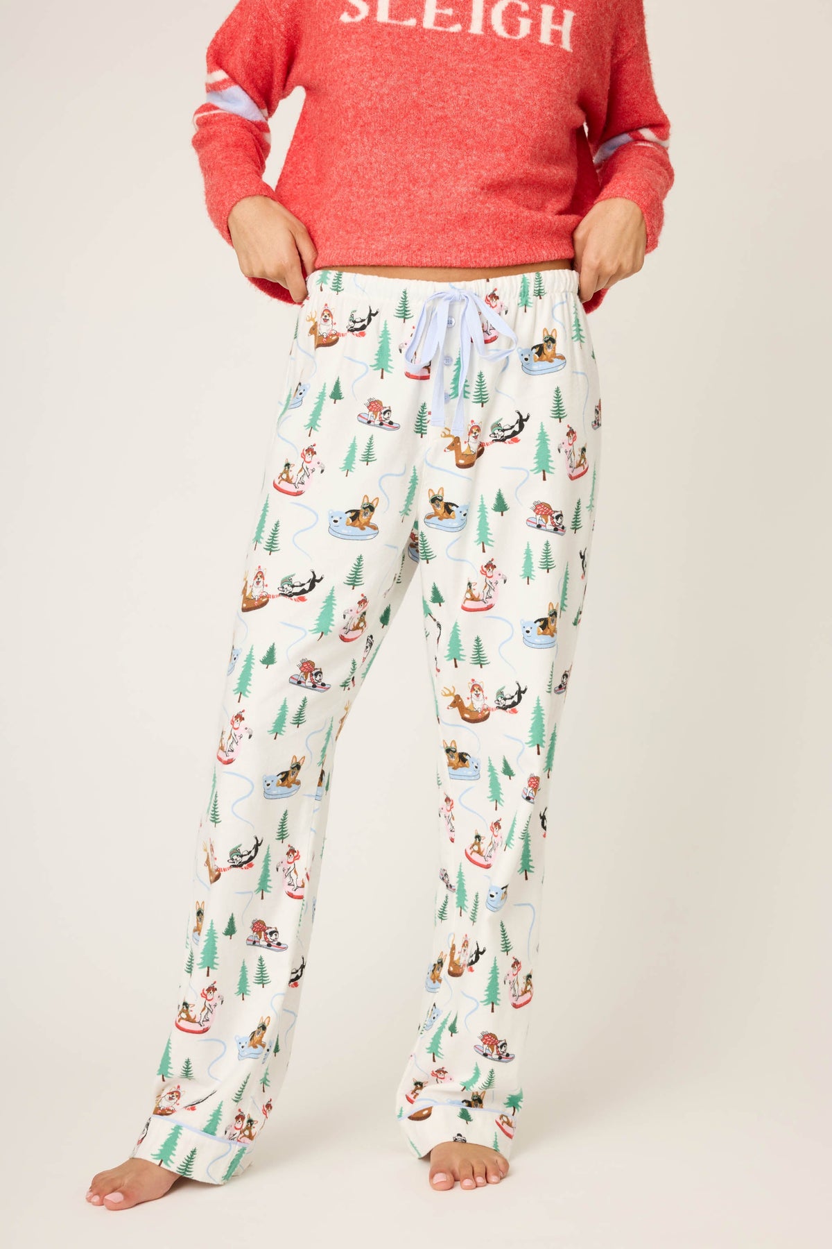 Sleigh All Day Winter Print Flannel Pant