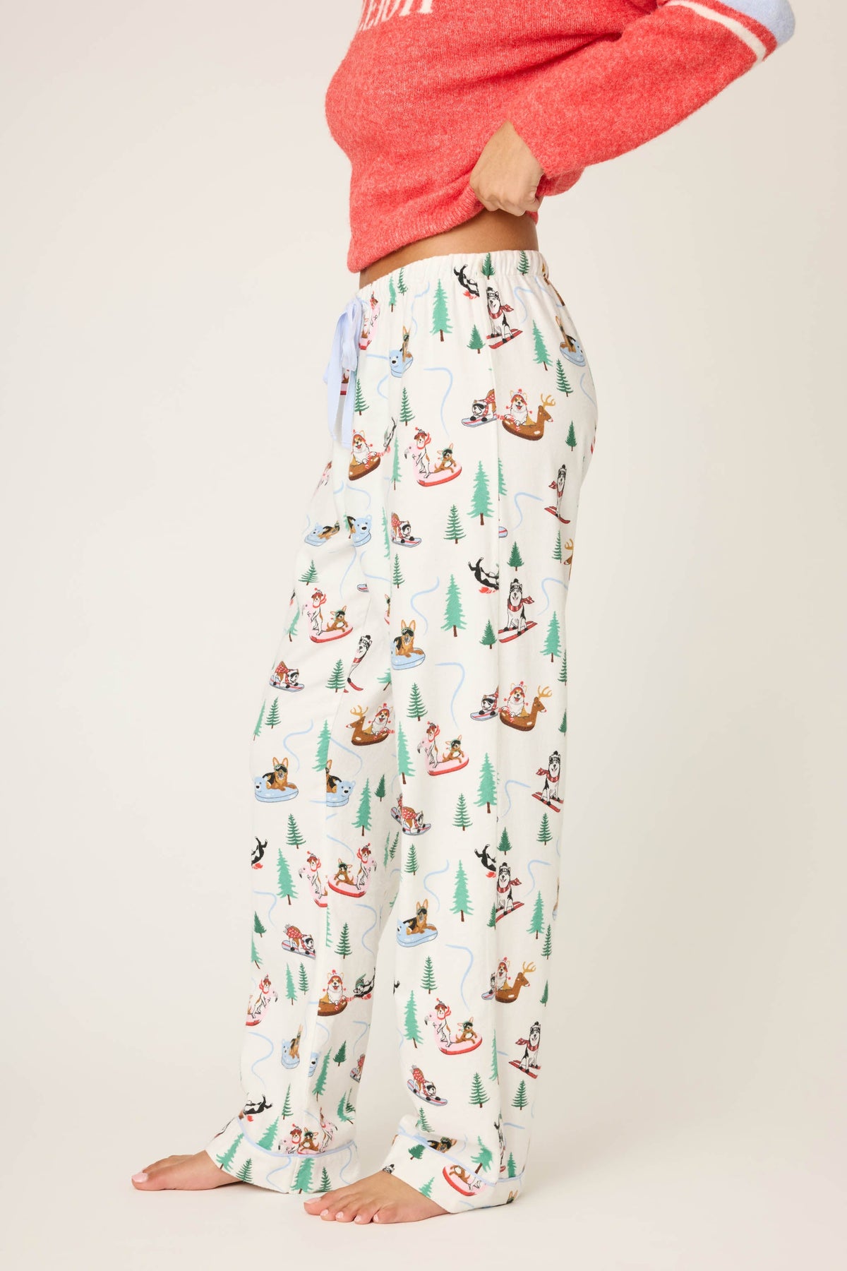 Sleigh All Day Winter Print Flannel Pant