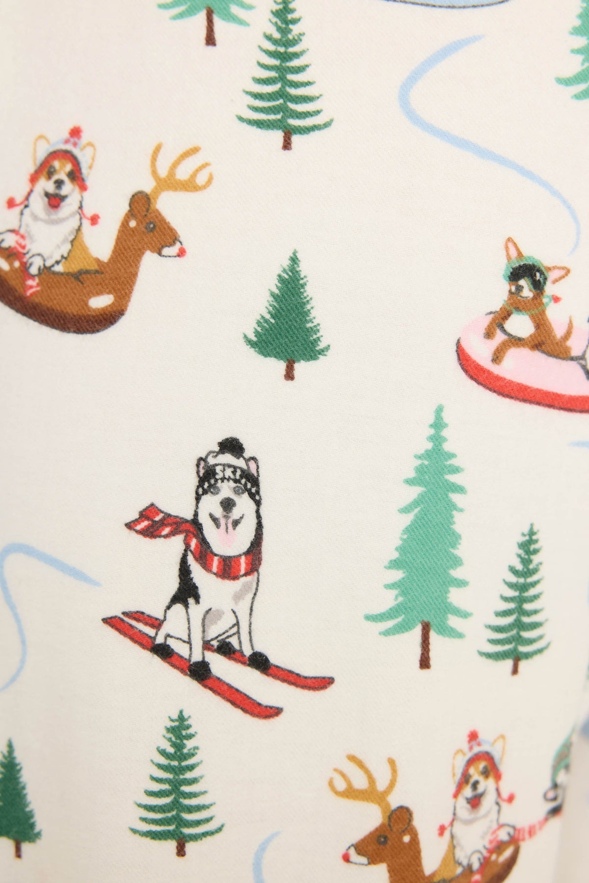 Sleigh All Day Winter Print Flannel Pant