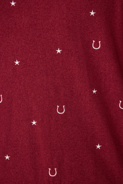 Hold Your Horses Horseshoe Embroidered Sweatshirt