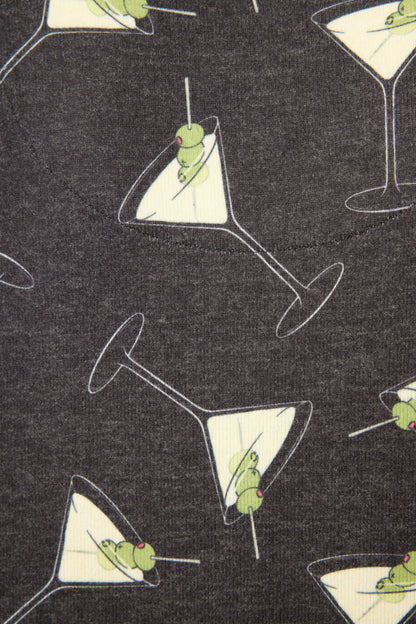 Merrier With A Martini Long Sleeve Top