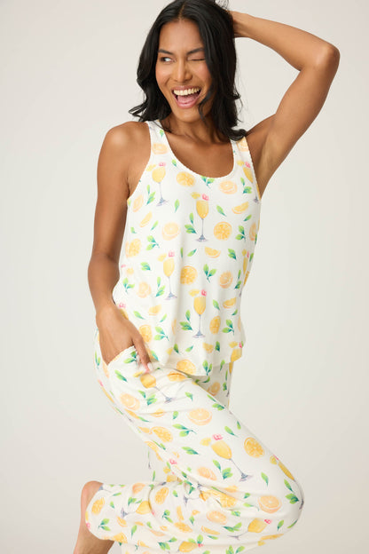 Mimosa Me Drink Print Tank Top