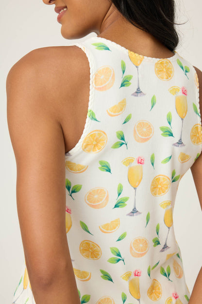 Mimosa Me Drink Print Tank Top