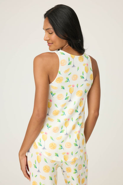 Mimosa Me Drink Print Tank Top